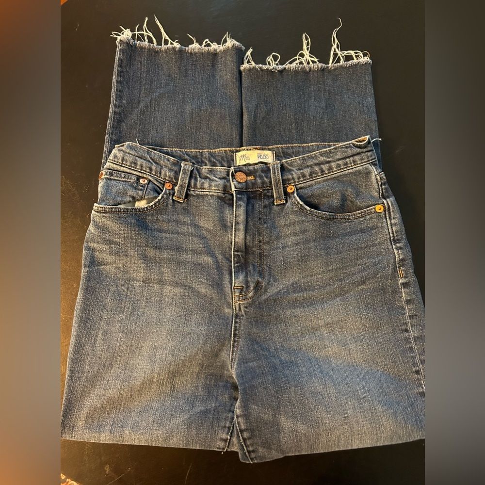 Madewell High Rise Crop Flare Jeans